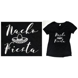 Nacho Fiesta V Neck Ideal T Next Level Tee Shirt